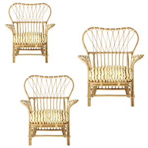 Grande vente chaise de salle à manger en rotin avec coussins confortables antique moderne pour restaurant salle à manger hôtel fait à la main d'Indonésie - Product Image 4