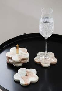 แผ่นรองแก้วหินอ่อนทำมือ ทนทาน ทันสมัย สำหรับเครื่องดื่ม ชุดแผ่นรองแก้วหินพรีเมียม พิมพ์ลายด้วย UV สำหรับบาร์ ร้านอาหาร โต๊ะอาหาร - Product Image 6