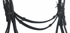 ADEEFA Most Selling Attractive Leather Drassage <b>Bridle</b> Pink Crystal Chain Light Pink Padding Steel Stainless Hardware All Sizes. - Product Image 4