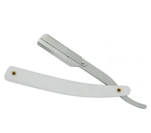 Rasoir pliant en acier inoxydable Rasoir de sécurité à gorge droite non jetable pour salon de coiffure Rasage pour corps de barbe - Product Image 2