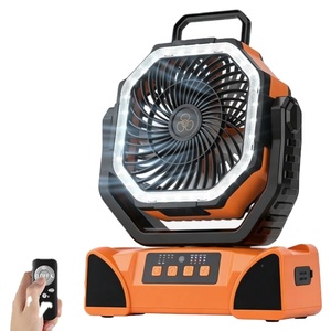 Rechargeable <b>With</b> <b>Remote</b> <b>Control</b> Timer Strong Wind Low Noise Portable Tent <b>Fan</b> for Outdoor Camping Backpacking - Product Image 1