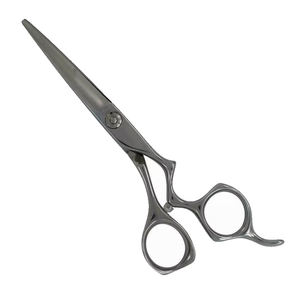 Ciseaux de coupe de cheveux de beauté de qualité supérieure en acier métallique enduit noir ciseaux de Salon de coiffure de barbier avec pochette à fermeture éclair - Product Image 1