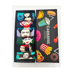 Ensemble de 6 chaussettes mignonnes à motifs brodés et imprimés, respirantes, en nylon tricoté pour garçons, logo personnalisé, saison printemps, usage quotidien - Product Image 1