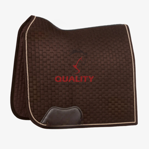 Tapis de selle de cheval anglais premium durable tissu respirant en gros doublure douce conception équestre confortable pour l'entraînement - Product Image 4