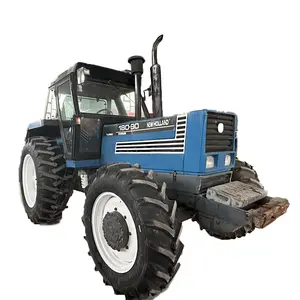 Tracteur agricole d'occasion FIAT 180hp 4x4 New hollan original en vente chaude avec outils complets
