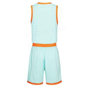 Tenue de basketball pour hommes, anti-UV, respirante, séchage rapide, design de logo personnalisé, vêtements de sport, kit d'équipe, 100% polyester - Product Image 2