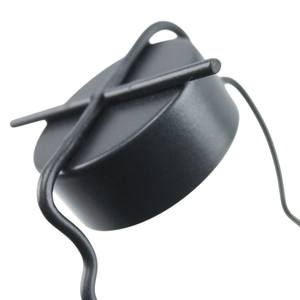 Soporte de vela con forma de conejito ecológico hecho a mano de diseño moderno de hierro negro para Pascua y Navidad decoración del hogar - Product Image 3