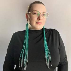 <b>Bridal</b> Long <b>Drop</b> <b>Earrings</b> With Handwoven Seed Beads African Style Seed Beads Long <b>Earrings</b> With Tribal Design - Product Image 6