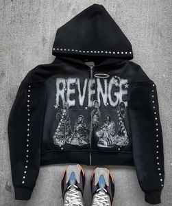 กางเกงวอร์มทรงถุงซักแบบกรดออกแบบได้ตามต้องการมีฮู้ดพิมพ์ลายซีดกันแดดด้วยเทคนิคการปักโดยตรงจากผู้ผลิต - Product Image 4