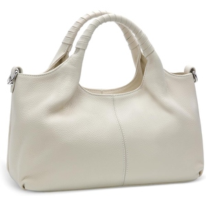 Foldable Genuine Cowhide Leather Shoulder <b>Bag</b> for Women Premium Real Leather <b>Ladies</b> Fashion Carry Handbag - Product Image 3