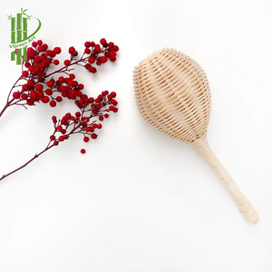 Juguetes de dados de bambú natural con asas, patrón artesanal, juguetes artesanales para bebés - Product Image 4