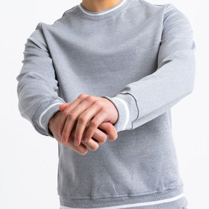 Ensemble sweat-shirt et short pour homme en coton lourd 100% de taille plus grande avec logo personnalisé, couleur unie, pour l'extérieur - Product Image 2