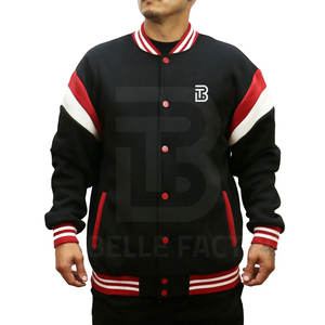 Chaqueta universitaria de lona de algodón 100% de alta calidad para hombre, recién llegada, diseño de bombardero personalizado, soporte con capucha, estilo Letterman, Invierno - Product Image 1