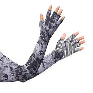 Manchon de Cyclisme Anti-UV Sans Doigts à Compression Longue, Protection Solaire Légère et Respirante 100% Polyester pour le Sport - Vente Flash - Product Image 1