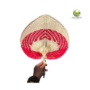 Abanico de Bambú Tradicional Vietnamita, Abanico de Hojas de Palma Colorido para Decoración del Hogar, Bodas y Festivales Culturales - Product Image 3