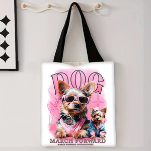 Bolsa de Lona Personalizada para Estudiantes, Regalo Promocional con Diseño de Dibujos Animados, Bolsa de Compras Premium con Asa para el Hombro - Product Image 2
