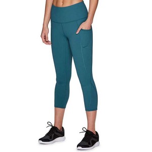 Vente en gros de pantalons de yoga d'entraînement sportif taille haute personnalisés Leggings pour femmes vêtements doux Gym Fitness Leggings 100% coton - Product Image 1