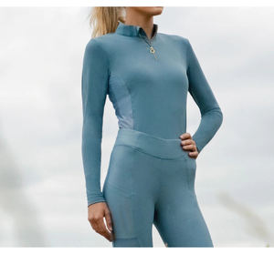 Vêtements équestres de bonne qualité pour femmes, manches longues, couches de Base et legging, culotte d'équitation pour dames - Product Image 2