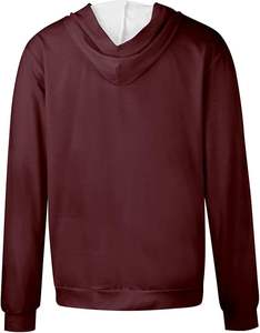 Femmes décontracté mode couleur unie à manches longues pull à capuche fermeture éclair sweats en vrac épais léger à capuche hiver avant - Product Image 2