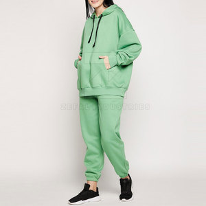 Bajo MOQ superventas invierno con capucha ecológico mujeres chándales de alta calidad 100% algodón para la venta en línea - Product Image 2