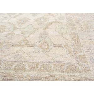 Tapis en laine afghane noué à la main Someplace in Time, motif médaillon, couleur ivoire, pour usage domestique - EA-3009 (Cs-01) - Product Image 3