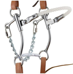 Mors de cheval Hackamore avec embout lisse poli pour l'équitation western par Chun Tara Industries - Product Image 3
