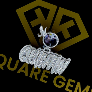 Fit Cuban Link <b>Chain</b> Iced Out 925 Silver Hiphop Jewelry Charm DIY Number <b>Initial</b> Necklace Custom Vvs Moissanite Letter Pendant - Product Image 2