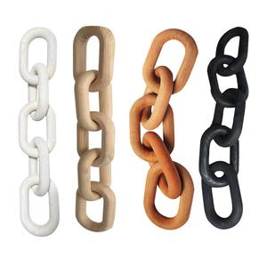 Modern Pine Through-Carved Chain Link Decorative Wood Shelf Folk <b>Art</b> Style with Bonus Makes a Gorgeous Addition to Home Decor - Product Image 5