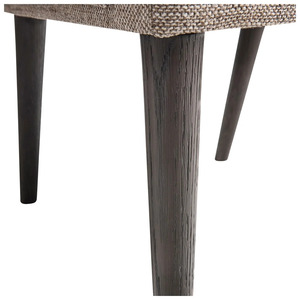 Chaise de salle à manger moderne rembourrée en tissu lin, fauteuil avec pieds en bois, chaise d'appoint pour salle à manger, maison, hôtel - Product Image 5