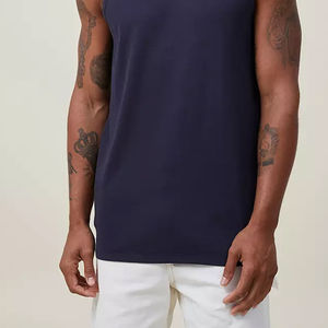 Débardeur de sport en coton pour homme, design OEM, respirant, technique, couleurs et logo personnalisés, débardeur de qualité supérieure, débardeur pour homme - Product Image 5