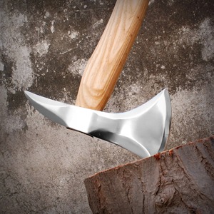 Hacha Tomahawk de acero de alto carbono hecha a mano personalizada, hacha de Punta integral, regalo para acampar. - Product Image 6
