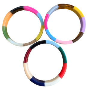 Cute Colorful Geometric Acrylic Resin <b>Bangle</b> Set Unisex Fashion Bracelets Stylish Fancy Patterned <b>Bangles</b> Jewelry <b>for</b> Women <b>Men</b> - Product Image 3