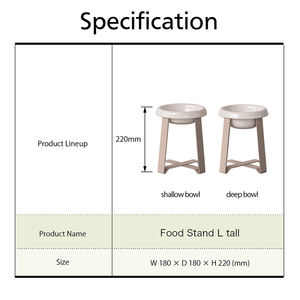High Quality Durable Eco-Friendly Ceramic Pet <b>Food</b> Bowl <b>Stand</b> Unique Tall Design Large Breeds Water Feeding Elevated Portable - Product Image 5