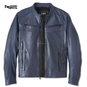 OEM diseño personalizado Racing chaqueta de los hombres elegante Vintage 100% cuero Slim Fit transpirable a prueba de viento de color personalizado para Motocross - Product Image 1