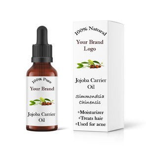 100% huile de support de jojoba pure pressée à froid de qualité cosmeceutique Simmondsia Chinensis pour la fabrication en vrac soins de la peau des cheveux - Product Image 2