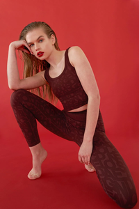 Fitness personnalisé 2 pièces Leggings d'exercice vêtements de Fitness ensembles de Yoga costumes de sport haut de sport et leggings d'entraînement taille haute Yoga - Product Image 3