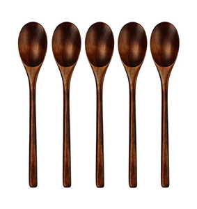Wood Dessert Spoon Modern Luxury Design <b>Mirror</b> Polish Eco-Friendly Dishwasher Safe Hot Sale Kitchen Utensil - Product Image 1