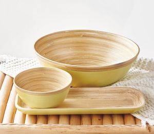 Cuencos de bambú natural/Cuenco de bambú para servir para ensaladas, frutas, almacenamiento de alimentos hecho de bambú natural 100% de Eco2go Vietnam - Product Image 5