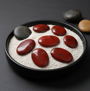 Lote de Piedras Preciosas Sueltas de Jaspe Rojo Natural Hechas a Mano con Piedras Pulidas de Alta Calidad para Diseño de Joyería - Product Image 3