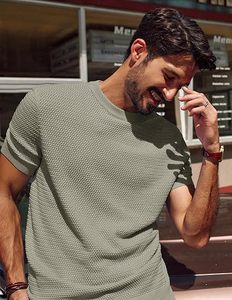 Camiseta Casual de Corte Moderno y Minimalista, 100% Algodón, Transpirable, de Secado Rápido, Estilo Urbano para una Comodidad Diaria sin Esfuerzo, Suave - Product Image 1