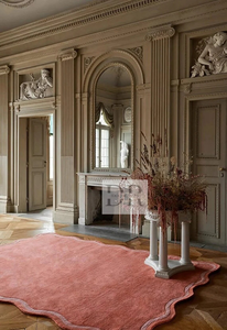 High Quality Hand Tufted Wool Area <b>Rug</b> <b>Scallop</b> Plain Design for Home Living Room Hallway 5x8 6x9 7x10 8x10 Sizes Available - Product Image 5