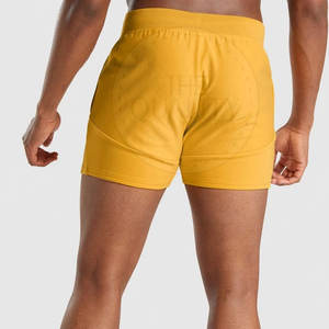 Short de sport décontracté solide de nouveau style séchage rapide respirant fabriqué en coton polyester meilleure vente - Product Image 2
