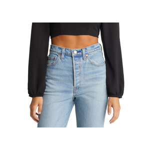 Vero Moda Top Corto Nero da Donna con Scollo a Cuore e Ricami in Pizzo, Taglia XL, Vestibilità Ampia, in Seta Chiffon Lavorata a Maglia per l'Autunno - Product Image 3