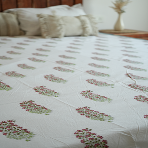 Ensemble de couvre-lit 100% coton 3 pièces Qualité hôtelière Doux Respirant Durable Tissu percale ou satiné Feuilles florales Plié Thérapie - Product Image 3