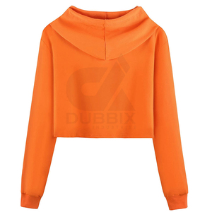 Sudadera Corta de Invierno para Mujer, de Poliéster y Algodón, con Capucha, Informal, Hombros Caídos, Estampada, Transpirable, Diseño Personalizado - Product Image 2