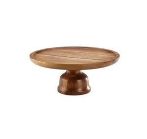 Venta al por mayor plato de pastel de 3 piezas de alta calidad de madera natural y soporte de pastel de metal creativo moderno soporte de pastel y pasteles de la India - Product Image 4