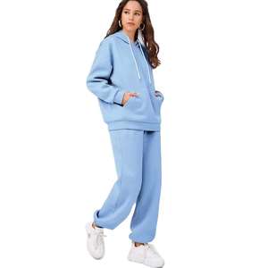 Conjunto Deportivo de Alta Calidad para Mujer, Sudadera con Capucha, Pantalones Deportivos para Gimnasio, Yoga, Leggings de Algodón/Poliéster, Servicio OEM Personalizado - Product Image 5