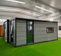 Maisonnette Modulaire Haut de Gamme en Acier Léger, Conception Personnalisée avec Chambre, Cuisine et Salle de Bain pour Projets Hôteliers de Villages Vacances