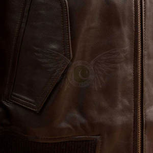 Veste en cuir à manches longues, en cuir, confortable et Design pour l'extérieur, pour l'hiver, au meilleur prix - Product Image 5