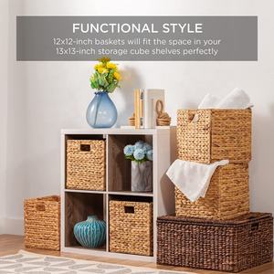 Cesta de almacenamiento tejida de artesanía vietnamita, canasta de almacenamiento de decoración, canasta plegable de agua Jumbo vietnamita - Product Image 5